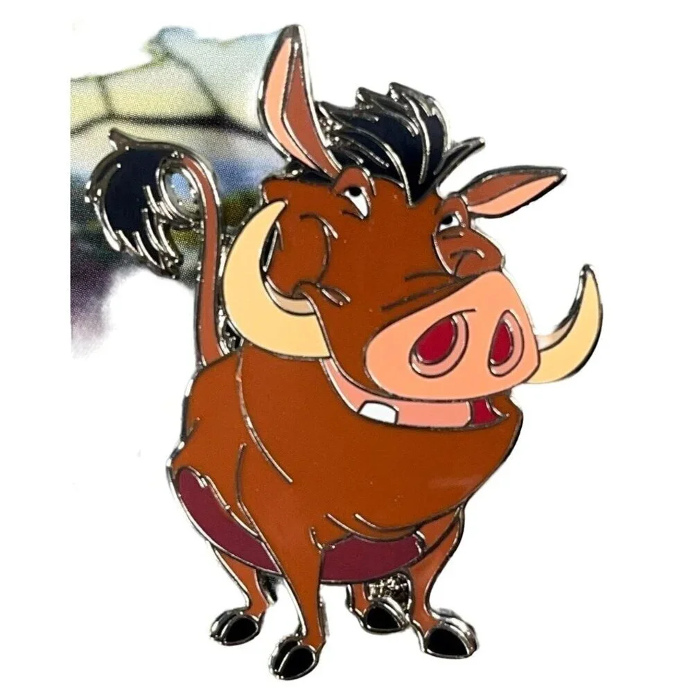 Disney Lion King Trading Pin Pumbaa Brooch Badge Lapel Pin Accessories Jewelry